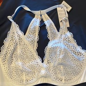 NWT Curvy Couture  Lace Racerback Adjustable Bra 42c